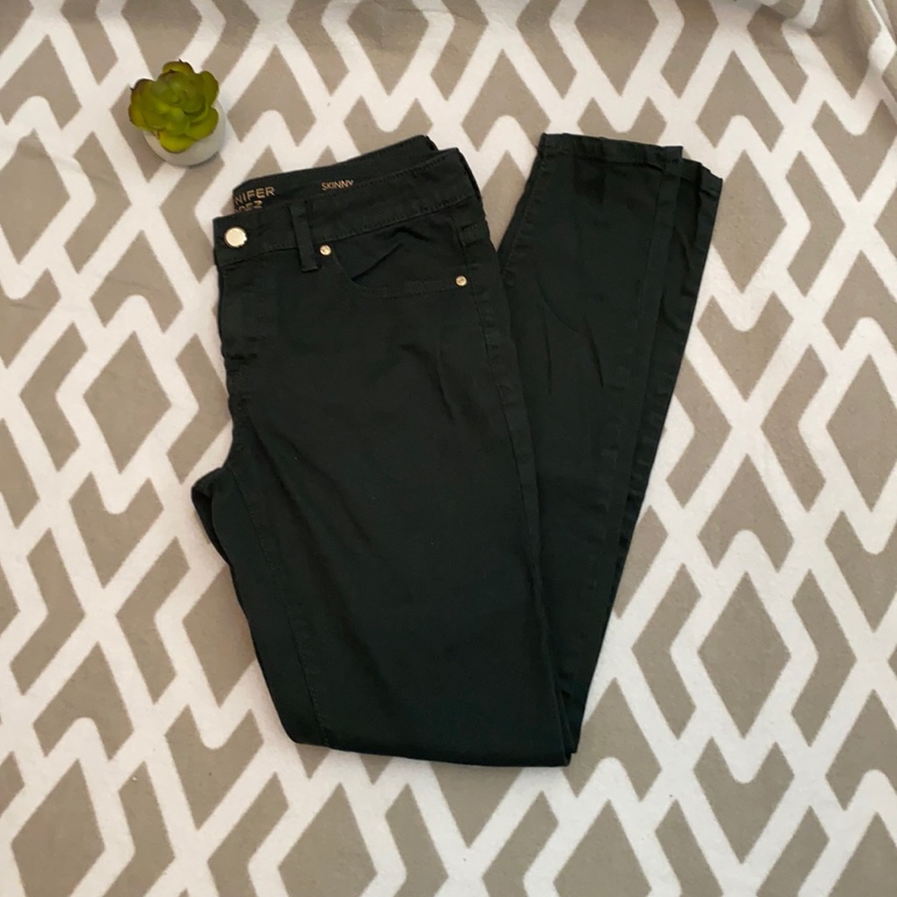 Jennifer Lopez Dark Green Skinny Jeans